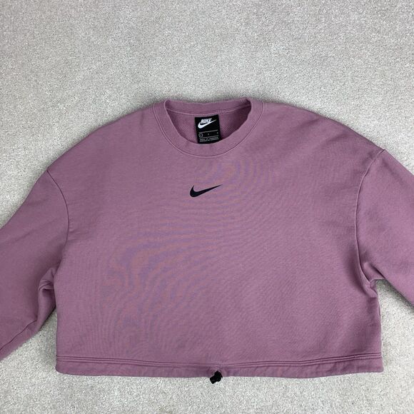 Nike Women's Loose Drawstring Long Sleeves Pink CJ3766-515 Size L - Picture 2 of 11